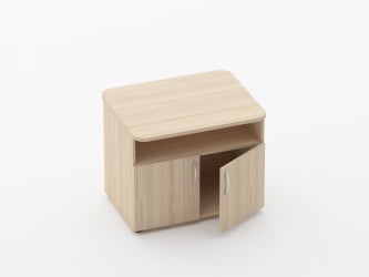 Тумба под оргтехнику Glassy 3.16.10 Бук светлый