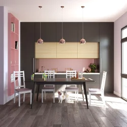 Стол обеденный Пегас Plus 120x75 Морилка Орех Эмаль белая