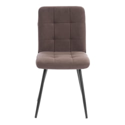 Стул обеденный Medeo велюр, коричневый, 6, 47х56х89