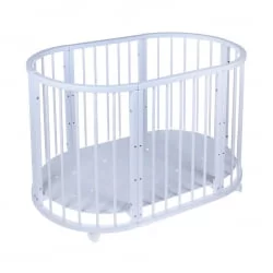 Детская кровать-манеж Merry Happy 01 Белая