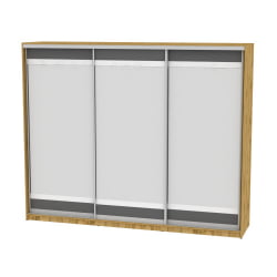 Шкаф-купе B-220х270х60-3(ДВ-Графит-D10D10D10)