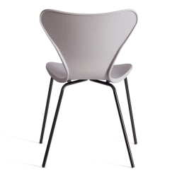 Стул Jacobsen (mod DC 102-1) пластик/металл, 45 х 54.5 х 80 см, Grey (Cерый) /Black (Черный)