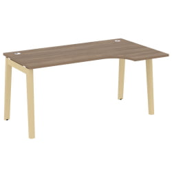 Стол эргономичный левый ONIX WOOD OW.SA-1(R) Дуб Аризона/Светлый