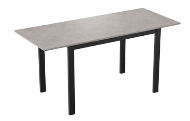 Раздвижной стол БЕЙСИК-3 ЛДСП Бетон, металл черный