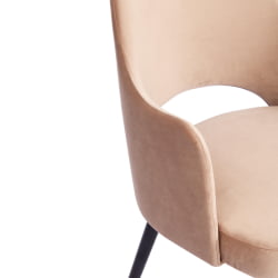 Кресло VALKYRIA 2 (mod. 718) ткань/металл, 55х55х80 см, высота до сиденья 48 см, бежевый barkhat 5/черный