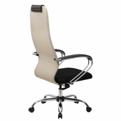 Кресло руководителя BRABIX PREMIUM Ultimate EX-800 хром Черное/бежевое