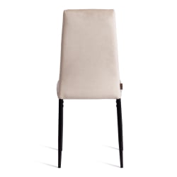 Металлический стул Easy (mod. JSC02-1) металл, флок, 41 х 52 х 96 см, beige (молочный) HLR2 / черный