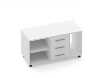 Тумба подкатная с нишей и полкой Deka 9.05.03Пр Белый