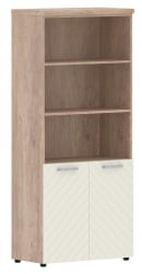 Шкаф с 1 комплектом глухих малых дверей и топом Torr LUX TLHC 85.5 Дуб Каньон Латте