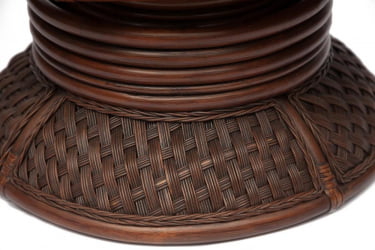 Кресло-качалка ANDREA Relax Medium /с подушкой/ Pecan Washed (античн. орех), Ткань рубчик, цвет кремовый