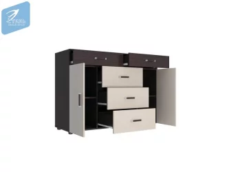 Комод Вега К-03 Венге/Дуб молочный