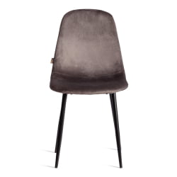 Стул BREEZE (mod. JSC-58) Велюр/металл , 44 х 53 х 86 см, Dark grey (темно-серый) HLR24 / черный