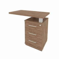 Тумба под оргтехнику First KTP-1 (R) Дуб Табак