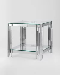 Журнальный столик ГЭТСБИ 55x55 Серебро