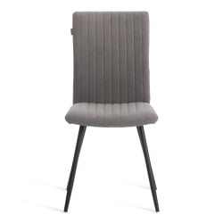 Стул обеденный Monte Carlo флок , 50х55х93, серый/черный, 29