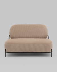 Диван Стоун велюр рельефный бежевый