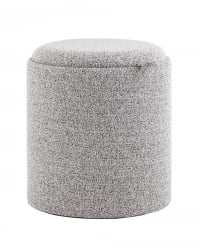 Пуф-столик с ящиком Хюгге S букле серый