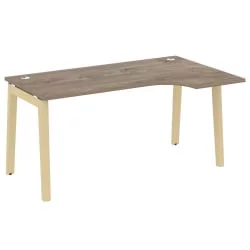 Стол эргономичный левый ОНИКС ВООД ОВ.СА-1(Р) Тиквуд Темный/Светлый / ONIX WOOD OW.SA-1(R)