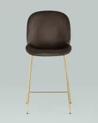 Стул полубарный Beetle со спинкой gold Коричневый