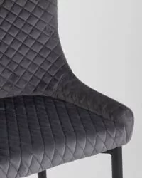 Стул мягкий Ститч велюр (Серый)