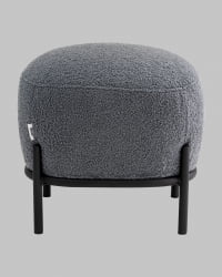 Пуф Стоун П букле Fluffy темно-серый
