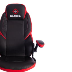 Кресло BAZUKA кож/зам, черный/красный, 36-6/36-6/06/36-161