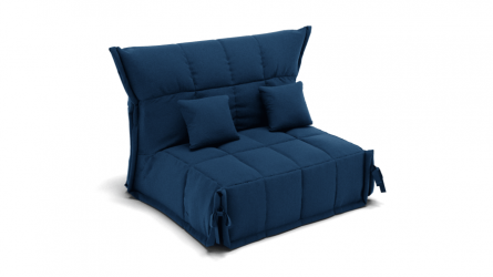 Диван Джаз 800 (ЗР) Цвет фасада: Синий; Тип: Прямой; Материал фасада: Металл/Велюр