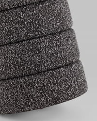 Пуф с ящиком Hive XS букле черный меланж