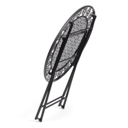 Стол Patio (PL08-11139) стальной сплав, черный, 70х75 см