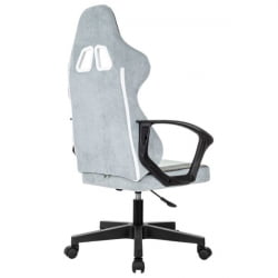 Кресло компьютерное BRABIX Forcer GM-127, 2 подушки, ткань, серое/светло-голубое