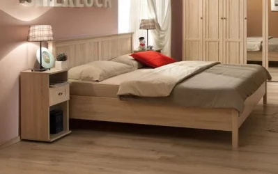 Кровать (1600) Sherlock 42 Дуб Сонома (спальня)