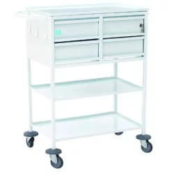 Стол-тележка с 4-мя ящиками для перевязочной