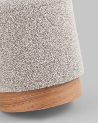 Пуф с ящиком Холли XS букле бежевый