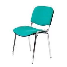 Стул ZP_UP_EChair Rio ИЗО хром ткань зеленая 550731