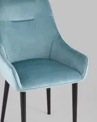 Стул Джоан велюр Пыльно-голубой