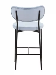 Стул полубарный Барбара (Б) велюр Серо-голубой