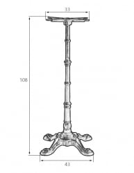 Подстолье барное DOBRIN LEONE HIGH