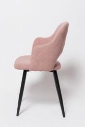Стул для гостиной К14 black Розовый (РС-12\ч)