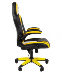 Кресло геймерское CHAIRMAN GAME 15 черный/желтый/белый