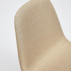 Стул BREEZE (mod. 4724) металл/ткань, 44х48х87см, бежевый/натуральное дерево