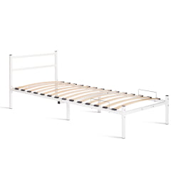 Односпальная кровать Marco металл, 90х200см, белый