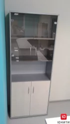 Шкаф СТ-1.4 Клен/металлик