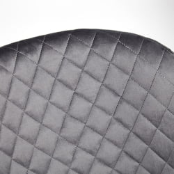 Стул QUINCY (mod. 8272) металл/ткань, 49х53х84,5 см, серый (G-062-40)/черный