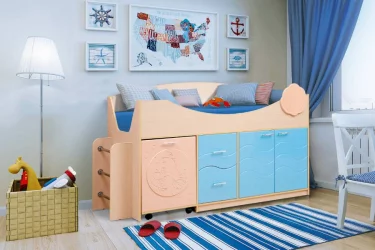 Уголок школьника Юниор-12.2 МДФ матовый Дуб молочный/Лайм/Оранжевый