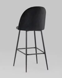 Стул барный Марсель Б велюр Черный