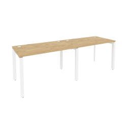 Рабочая станция на П-образном м/к ONIX O.MP-RS-2.2.7 Тиквуд Светлый/Белый