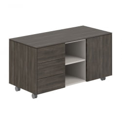 Тумба мобильная 3-секционная Atlas NZ-0203.BT.BT Бренсон Трюфель