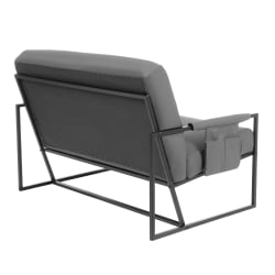 Диван Charli LUX Д/Чарли Люкс экокожа , Sharp Графит