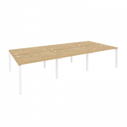 Рабочая станция на П-образном м/к ONIX O.MP-D.RS-6.2.8 Тиквуд Светлый/Белый