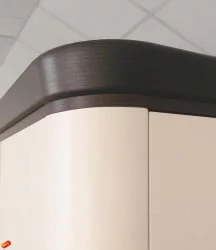 Шкаф четырехдверный с зеркалом Катрин 92.14 Дуб венге Белый песок Браун вуд